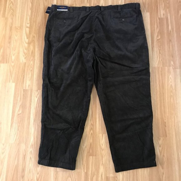 Canyon Ridge Pants Mens Corduroy Size 56/32 Black 100% Cotton Dressy Pants - Picture 2 of 9